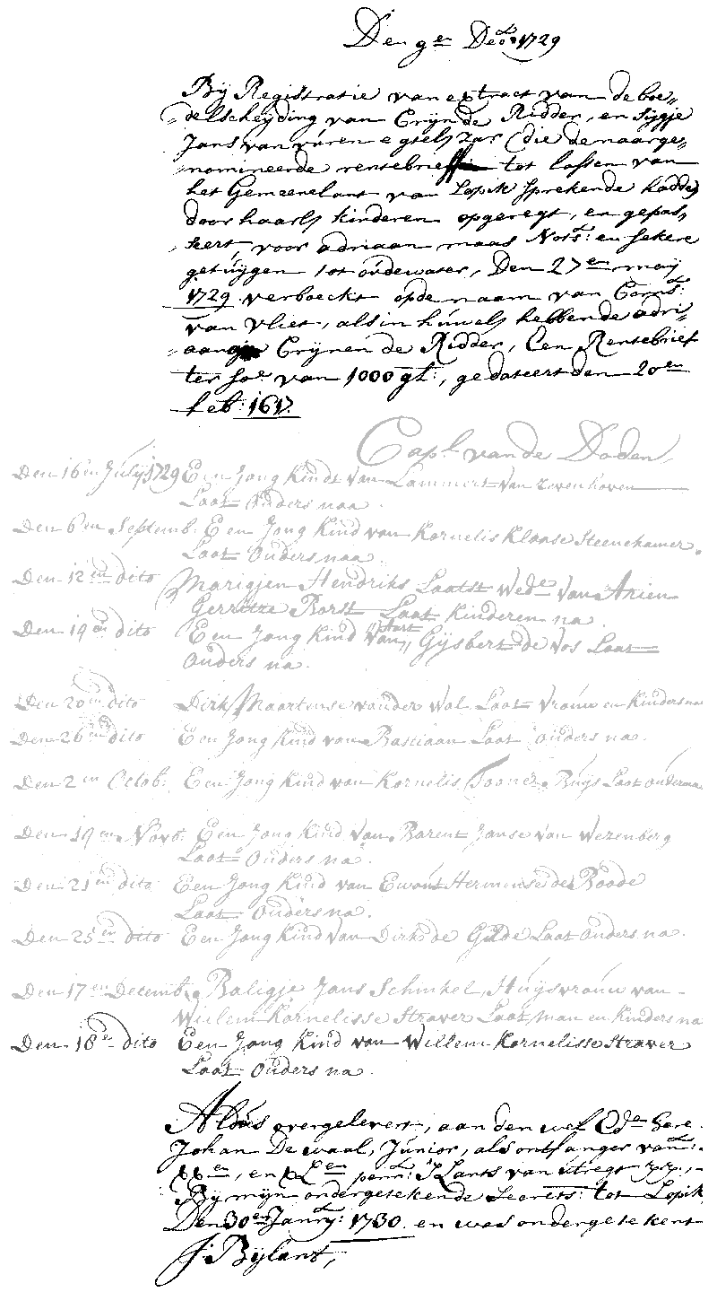 17291218 begraf kind v Willem K Straver - Baligje J Schinkel